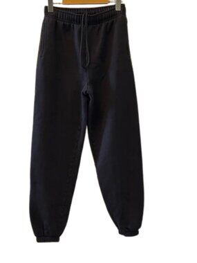 TNA Cozy Fleece Black Jogger Pants